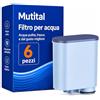 Mutital Set di per Macchine da Caffè, Compatibili con Sistema Philips AquaClean (Codice CA6903), Filtro Anticalcare Specializzato per Macchine Espresso e Macchine da Caffè Automatiche (6 pezzi)