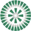 sourcing map 50 nappe portachiavi per artigianato, 3,8 cm, in pelle, nappe, ciondoli per portachiavi, gioielli, accessori fatti a mano, verde chiaro