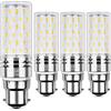 SAUGLAE B22 Lampadina di Mais LED 15W, Bianca Calda 3000K, Equivalente a Lampadine a Incandescenza 120W, 1700 Lumen, Lampadine a LED a Cappuccio Baionetta, 4-Pack
