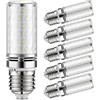 LIGJOY Lampadine LED E27 Luce Fredda 6000K, 12W 1200LM Lampadina LED E27 Equivalenti a 120W Lampada a incandescenza, Senza sfarfalli, Lampadina Mais LED, Risparmio Energetico, Non Dimmerabile, 6 Pezzi