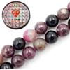 Fukugems Perline con Stretch Cord per Gioielli Che Fanno Perline di Pietra sciolte per DIY Energy Stone Healing Power Bracelet 6mm=128 Pezzi e 1 Rotolo Cavo Tourmaline AAA 6mm