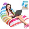 BYZESTY Copertura Pouf bambino Porta Giocattoli Peluche, Fodera per Giochi di Peluche, Poltrona Divanetto