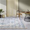 Villeroy & Boch Rene - Tappeto orientale per interni ed esterni, design classico vintage, resistente alle intemperie e ai raggi UV, per balcone, terrazza, giardino, crema, blu, 160 x 235 cm