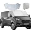 YWNYT Copriparabrezza anteriore per Ford Transit Custom 2 strati in cotone con magnete inferiore per protezione da neve, gelo e ghiaccio