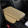 Adunsiaoto Copertura per Bracciolo Centrale, Copertura Console Auto Con Schiuma Memoria, Coprire Dell'auto Cuscinetto Impermeabile per La Console Centrale Accessori Automobilistici(Beige)
