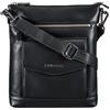 STILORD Mailo Vintage Borsa in Pelle Borse a tracolla moderna per Signore e signori borsa per macbook 13 pollici vera pelle Colore:nero