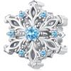 Kerraom Charm Natale en Argent 925 pour Femme Bracelets Collier Charms Pendente Fiocco di Neve per Braccialetti Argento 925 Natale Charms Bead
