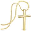 SERASAR Croce Collana Donna Gioielli D'Oro Catena 585 Genuini Per Donne Impermeabili Regalo la Festa della Mamma Natale