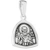 NKlaus Ciondolo icona squisita argento 925 San Nicola lavoratore miracoloso 14mm x 15mm 15571