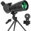 BOSSDUN Cannocchiale, Telescopio Ultra HD 25-75X70, doppia messa a fuoco HD, impermeabile Cannocchiale FMC Lens-BAK4 Prism con custodia per il trasporto TreppiHDe per il tiro al bersaglio Caccia Bird Watching