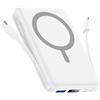 Vexnara per Magsafe Powerbank 10000mAh, Caricatore Portatile Magnetico Wireless 20W, Ricarica Rapida con Display LED e cavo di ricarica USB-Cper iPhone 17/16/15/14/13/12 Pro/Pro Max/Plus(Bianco)