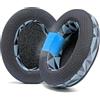 WC Freeze per Arctis Nova - Cuscinetti sostitutivi in gel di raffreddamento per tessuto ibrido per Arctis Nova Pro Wired, Nova 7, 5, 4, 3, 1 - Prodotto da Wicked Cushions | Geo Grey