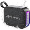 UOHHBOE Cassa Bluetooth Portatile Altoparlante Bluetooth 6.0 20W Batteria 24H Impermeabile IPX5 Luci RGB Stereo TWS Funzione Vivavoce Ricarica USB-C, AUX-in