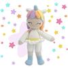 Kenuak Bambola di unicorno bianca all'uncinetto, figura di unicorno fatta a mano, bambola amigurumi, regalo originale all'uncinetto per bambini