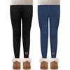 Pantaloni Joggers Invernali Per Bambini – Leggings Felpati Lunghi, Taglio Morbido E Caldo Con Coulisse Regolabile – Perfetti Per Scuola E Giochi All'Aperto