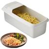 HAOHIZE Cuoci Pasta per Microonde con Colino, Cuoci Pasta Ramen Resistente al Calore, Cottura Facile e Veloce della Pasta Macchina per Pasta Antiaderente Pentola a Vapore