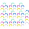HERCHR 50 Pezzi Morsetti per Bobine di Filo, clip per supporto per bobina in plastica impediscono alle code di filo di svolgersi, Multicolore Supporti Bobine di Bobina Protettore, Porta Bobine di stoccaggio