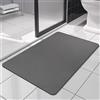 SOLIC Tappetino da Bagno Assorbenti, Tappeto Bagno Antiscivolo, Antiscivolo Lavabile Morbido in Microfibra Tappeto da ad Asciugatura Rapida Tappetino per Doccia e Ingresso (Grigio Scuro, 60x90cm)
