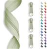 SLANTASTOFFE BRINGEN SIE UNSEREM STOFF L Slantastoffe 5 m Chiusura Lampo Infinita, Spirale 3 mm + 15 cursore/Cerniera 32 Colori, Merce al Metro