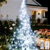 BrizLabs Luci Natale Esterno Cascata, 35M 1000 LED Spina Luci da Esterno Stringa Luci con 8 Modalità Impermeabile Luci di Natale per Festa, Balcone, Tetto, Giardin, Matrimoni, Bianco Freddo