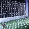 GHONLZIN LED Solare Catene Luminose, 1.5x1.5M Decorazione di rete Luci di Natale, 96 LEDs 8 Modalità Impermeabile Tende Decorazione di rete Luci per GiardinoTerrazza Natale Feste (1.5 * 1.5M, Bianco)