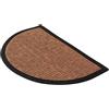 Comart - Zerbino Asciugapassi Kelly - 40x60 cm - Tappeto Sintetico Fuori Porta - Assorbente e Antipioggia - Fondo Antiscivolo in Gomma - per Ingresso Esterno o Interno - Mezzaluna - Marrone