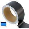 NewL Pellicola auto nero satinato metallico spazzolato - 5CMx900CM auto adesiva pellicola di rifinitura per moto finestra cromo trim wrapping