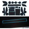 YEE PIN Scanalatura Della Porta Tappetino Antiscivolo Compatibile con Hyundai Tucson TL 2 2016-2020 Accessori Interni Automobilistici Scatola Di Immagazzinaggio Mat Gomma Morbida