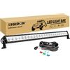 RIGIDON 49 pollici 125cm 120W 12000lm barra Led fuoristrada 12V cablaggio | 18AWG, singola fila, luce Led, luci di Lavoro, per auto camion SUV UTE ATV barca 4x4 veicoli offroad, impermeabile, 6000K