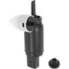 A ABSOPRO Pompa Lavavetri con Guarnizione per A3 A6 20-25 1Pc | Nero, Bianco, Plastica, 2 Pin, 1KD955651A, Per Audi A3 07-16, Per VW Passat 90-10, Per VW Golf 03-16, Per VW Touareg 04-16