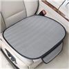Adunsiaoto 2 Pezzi Accessori Interni Cuscino Universale per Sedili Berlina, Coprisedile Sedile Anteriore Dell'auto con Fondo Antiscivolo, Cuscino Sedile Auto in Tessuto a Rete Ice Mesh(Grigio)