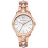 Michael Kors Orologio Runway da donna, Movimento al quarzo a tre lancette con cinturino in acciaio inossidabile, ceramica o pelle, 38 mm, Tono oro rosa