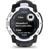 Garmin Garmin Instinct 3 solar 45mm bianco cinturino bianco/blu