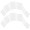 PATIKIL Guanti da Nuoto in Silicone, 1 Paia di Guanti Nuoto a Pinne Dita Tipo Rana per Resistenza all'Acqua per Allenamento Acquatico, Bianco, S