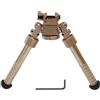 Jsleid Bipiede V8 Regolabile, Bipiede Picatinny Mount, Bipiede Regolabile con Rotazione di 360 Gradi, 6,5 Pollici a 9,5 Pollici Bipiede in Lega di Alluminio Leggero, QD CNC, per Appoggio Fucile (Cachi)