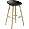 Hay - Sgabello bar About a stool - Nero - Rovere laccato - Designer Hee Welling