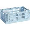 Hay - Cestino Colour Crate - Blu - Polipropilene riciclato - Designer Hay Studio