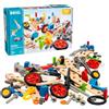 BRIO Builder 34587 Scatola da 136 pezzi - Il giocattolo da costruzione creativo svedese - L'introduzione ideale al mondo dell'edilizia e dell'artigianato - Per bambini dai 3 anni in su