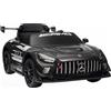 AIYAPLAY Auto elettrica Mercedes, auto a sedere per bambini, batteria 12V, luci LED, funzione musicale, clacson, 3-8 anni, Nero | Aosom Italy