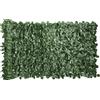 Outsunny Rotolo di Siepe Finta per Balcone e Giardino in PE con Foglie di Edera, 300x100 cm, Verde Scuro | Aosom Italy