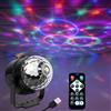 Doukesh Luci Discoteca,Luci Discoteca LED,Palla da Discoteca,360 ° Ruotabile,7 Colori RGB, con Telecomando e Cavo di Ricarica USB,Luce da Discoteca per Famiglia,Festa Disco Bambini,Feste,Club,Matrimoni
