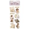 Rub-on Quiet Days tesori vintage Stamperia