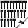 Lowats 50 Pezzi Supporti Autoadesivi per Cavi Sotto la Scrivania Organizer Cavi Adesivi Resistente Cable Management Fascette Fermacavi per Casa Ufficio
