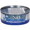 Farmina N&D Ocean con Tonno Merluzzo Gamberetto e Zucca Wet Food per Gatti Kitten 70 g Mangime