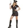 W WIDMANN MILANO Party Fashion - Costume poliziotta sexy, abito, poliziotto, uniforme, costumi in maschera