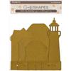 Sagoma Silent Sea segnaposto in MDF