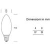 Bot Lighting S.r.l. Lampadina Oliva a led 4,5w Luce Calda 2700k 470 Lumen e14 Dimmerabile bot