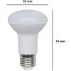 Bot Lighting S.r.l. Lampadina Reflector r63 a led 8w Luce Naturale 4000k 806 Lumen e27 bot Lighting