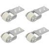 SagaSave 4 PZ Porta Scorrevole Ruota Scorrevole, Porta Track Roller Guide, Piccolo Castor Solido, Heavy Duty Caster, Nylon Guide Mobili Caster Puleggia, Guida Tavolo da pranzo