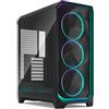 Fractal Design Meshify 3 Ambience Pro RGB Black Tempered Glass Light Tint - High Airflow PC Gaming Case - Mesh Front Panel - Adjust Pro Hub and Three ARGB Momentum 14 Fans Included
